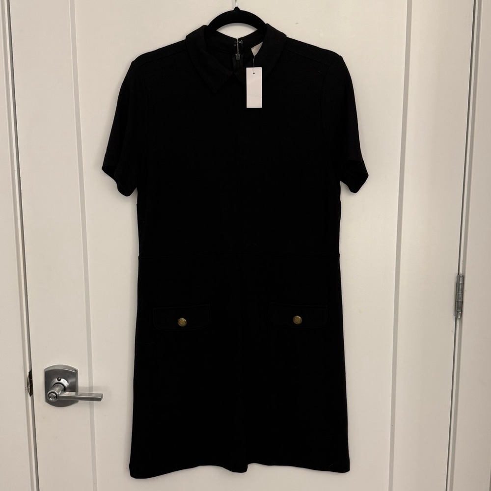 NWT Black Collared Loft Dress